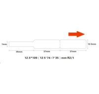 Niimbot štítky na kabely RXL 12,5x109mm 65ks White pro D11 a D110