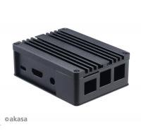 AKASA krabička pro Raspberry Pi 3 a Asus Tinker/S, Extended Aluminium, with Thermal Modules (SD Slot concealed)