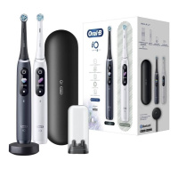 BAZAR - Oral-B iO8 Series Duo set zubních kartáčků, magnetický, displej, 6 režimů, tlakový senzor - pošk. obal