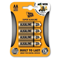 JCB SUPER alkalická baterie LR06, blistr 4 ks