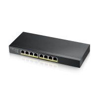 Zyxel GS1915-8EP 8-port Gigabit Web Smart PoE switch, 8x gigabit RJ45, fanless, 60W PoE budget