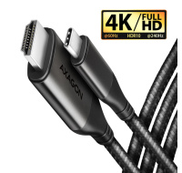 BAZAR AXAGON RVC-HI2MC, USB-C -> HDMI 2.0a redukce / kabel 1.8m, 4K/60Hz HDR10 - POŠKOZENÝ OBAL