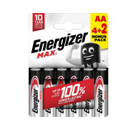 Energizer LR6/6 Max AA 4+2 zdarma