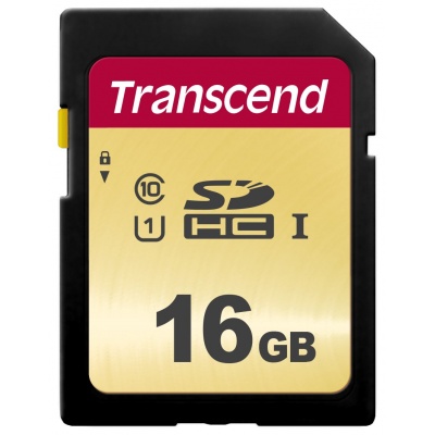 TRANSCEND SDHC karta 16GB 500S, UHS-I U1 (R:95/W:60 MB/s)