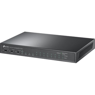 TP-Link CCTV switch TL-SL1311P (8x100Mb/s, 2xGbE, 1xSFP, 8xPoE+, 65W, fanless)