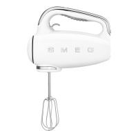 Smeg HMF01WHEU ruční mixér, 250 W, 9 programů, časovač, turbo, elektronický tempomat, bílý