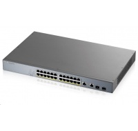 Zyxel GS1350-26HP 26 Port smart managed CCTV PoE switch, long range, 375W, 24x GbE, 2x combo RJ45/SFP