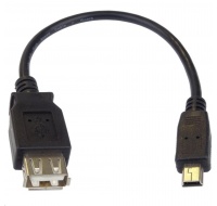 PREMIUMCORD USB redukce kabel USB A/female - Mini 5pin USB/male 20cm OTG