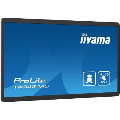 iiyama ProLite TW2424AS-B1, Projected Capacitive, 10 TP, Full HD, USB, USB-C, Ethernet, Android, black