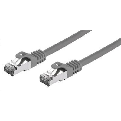 C-TECH kabel patchcord Cat7, S/FTP, šedý, 0,5m