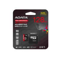 ADATA MicroSDXC karta 128GB High Endurance UHS-I C10 V30 A2 (R:100/W:85 MB/s) + SD adaptér